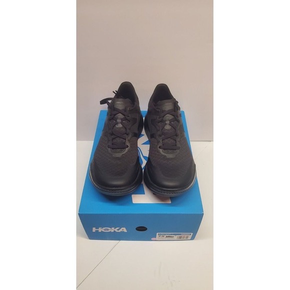 NEW Hoka U Transport X Sneakers Shoes Men's‎ 7.5 Womens 8.5in Black Msrp 199.99